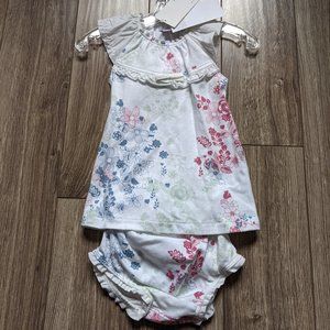 [KIDS 2/$30] NWT Baby Girl (6-9M) - MEXX 2pcs Flutter Top + Bloomer Set